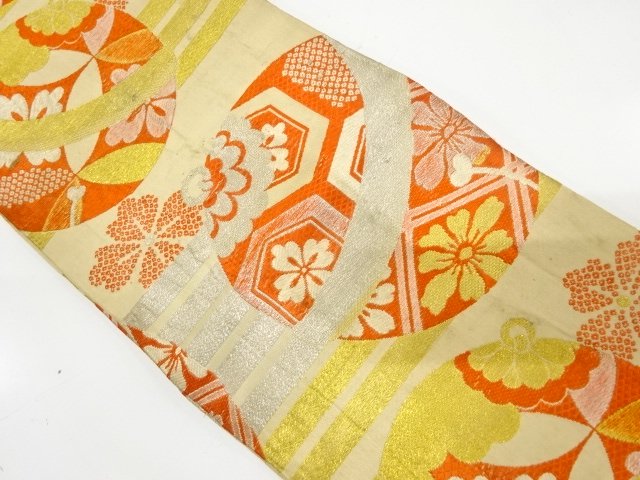 Japanese Kimono / Antique / Hanhaba Obi Combined weave